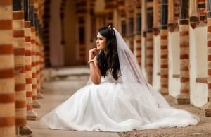 Bridal fashion shoot using natural light