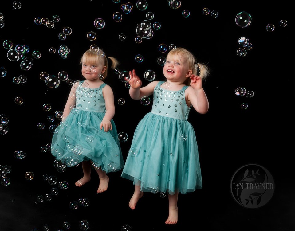 fun bubble photo shoots for children in Kingston upon Thames, Surrey