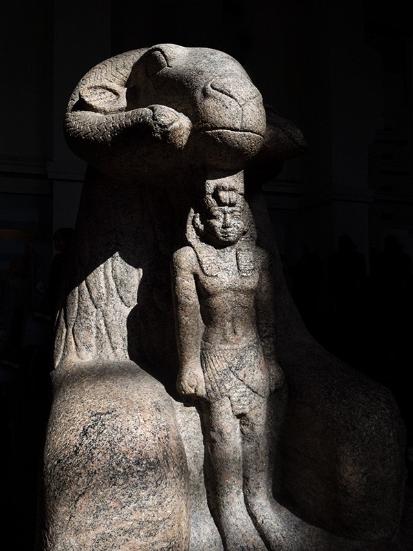 British Museum - statue of ram figure from Ancient Egypt