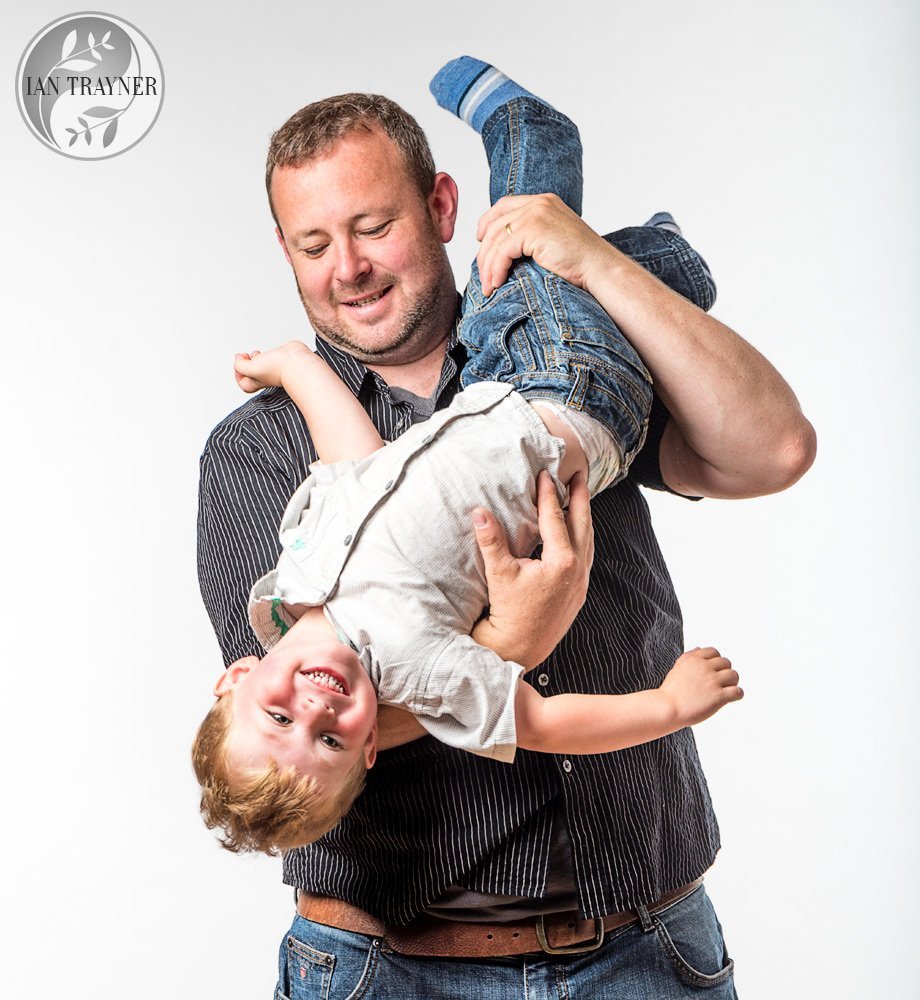 father and son family photography