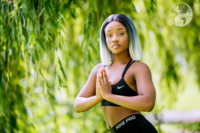Beautiful black fitness model Yollanda Musa